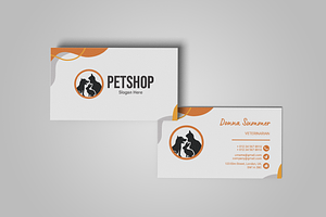 Pet Shop Business Card Design