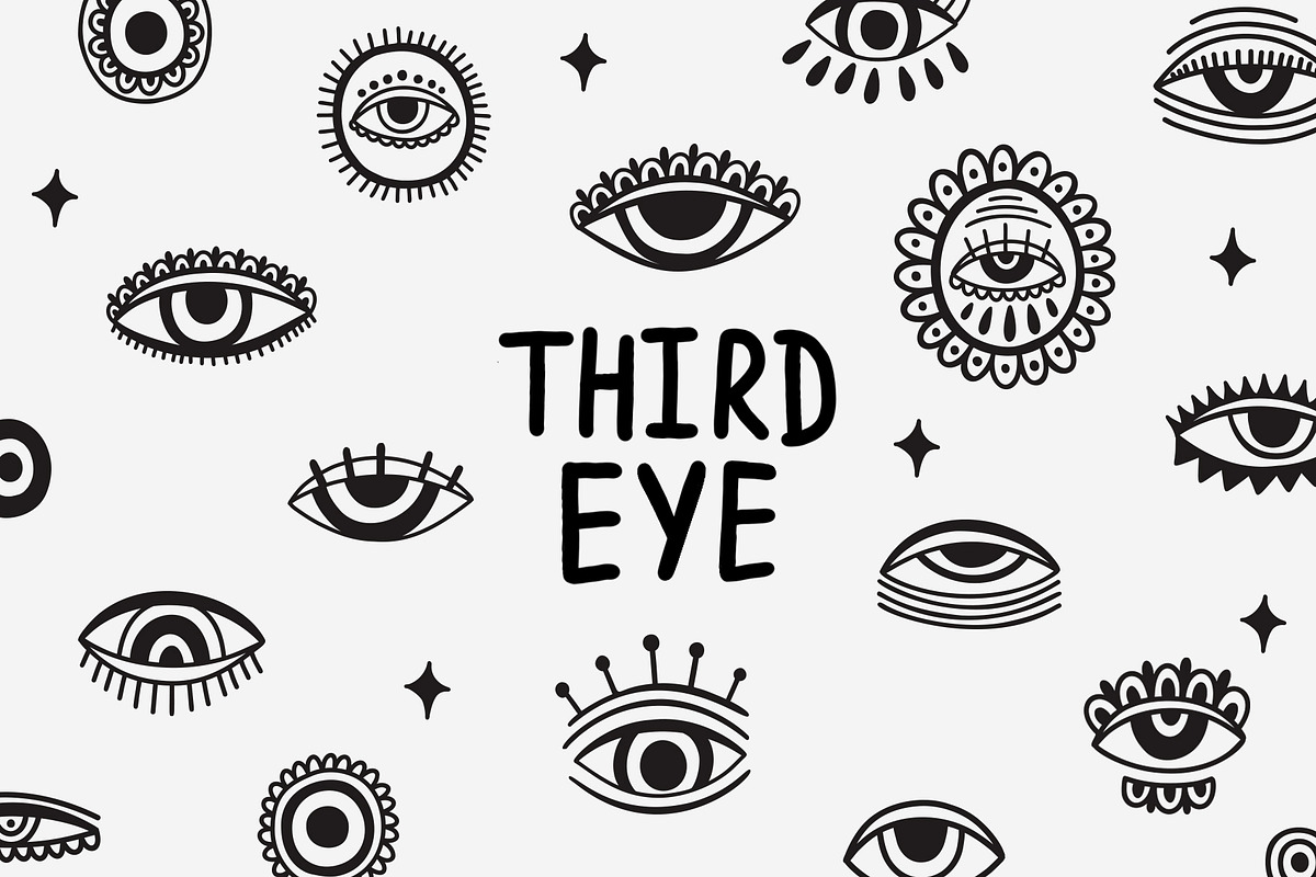 Third eye - illustration and pattern, a Decorative Illustration by Moonflora (Photo 1 of 8)