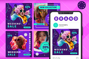 Social Media Post Sale Set, a Templates & Theme by studiogstock (Thumbnail 1 of 3)