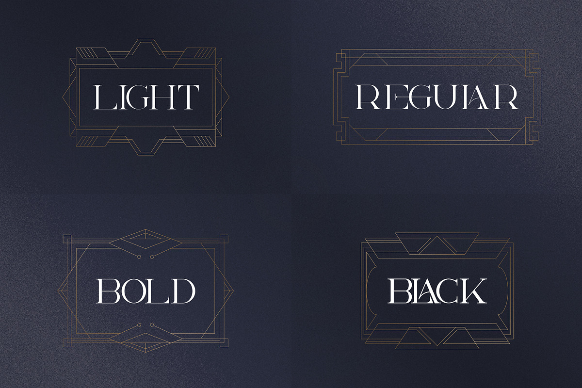 Akros - Art Deco Serif + Extras preview 2