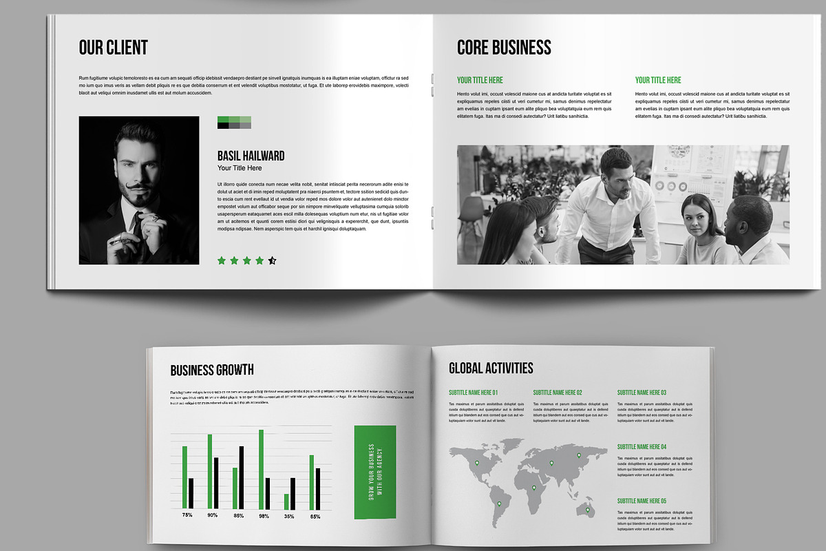 Company Profile Design Landscape, a Brochure Template by MightyDesign (Photo 5 of 8)