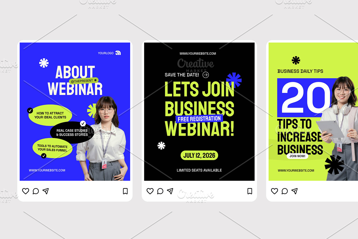 Business Strategy Webinar, a Social Media Template by Izdihaar_Studio (Photo 3 of 4)