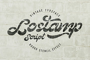 Lostamp font, a Script Font by Gleb Guralnyk (Thumbnail 1 of 6)