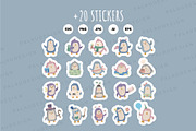 Penguin Animal Clipart Set, an Animal Illustration by Palau (Thumbnail 10 of 10)