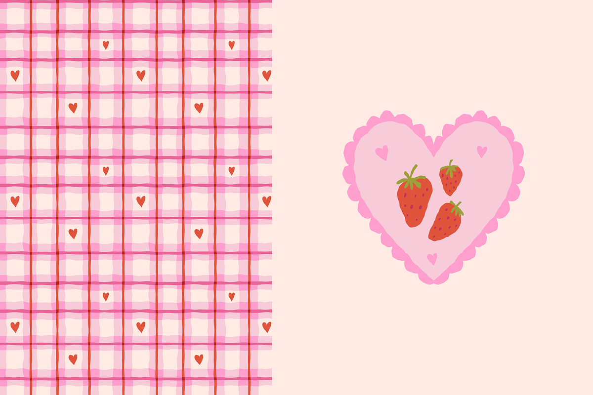 Love and flowers. Seamless patterns, a Pattern Graphic by venimo (Photo 10 of 12)