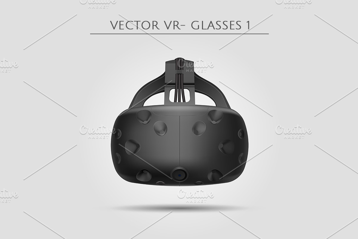 VR virtual reality glasses set, a Technology Illustration by Nikelser (Photo 2 of 9)