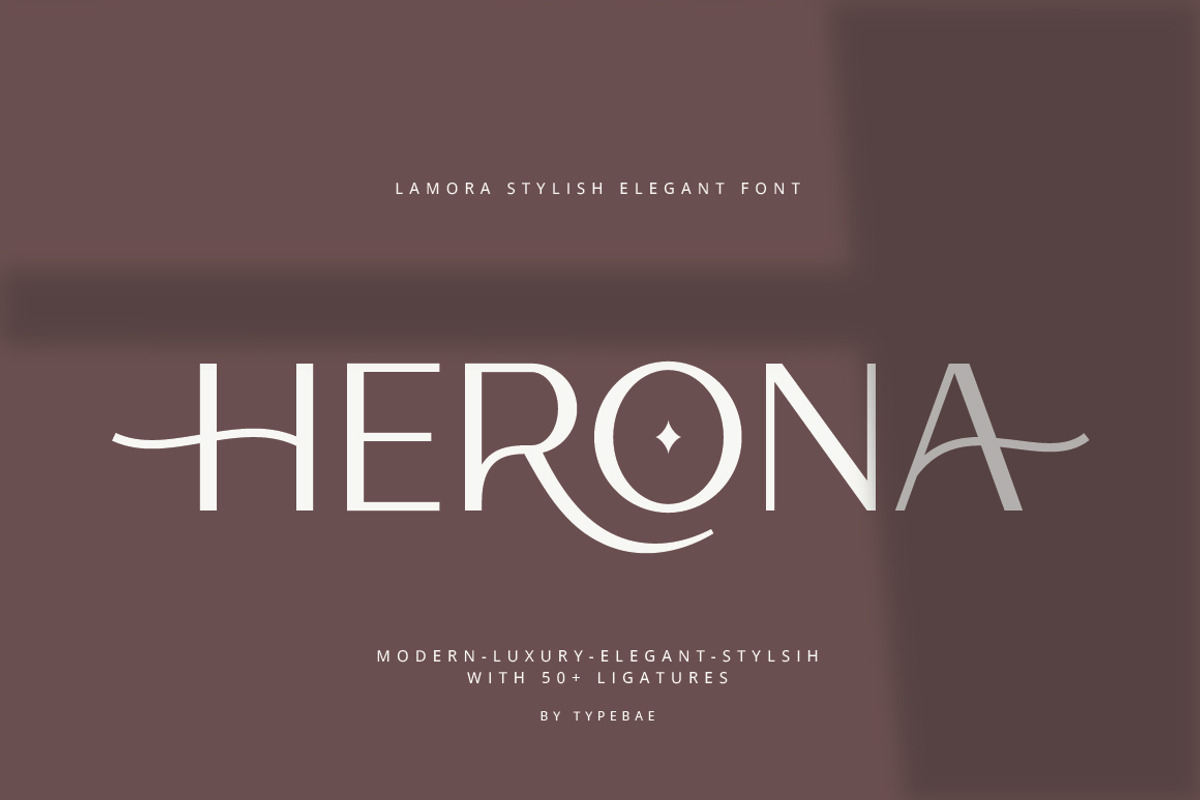 Lamora – Luxury & Modern Logo Font, a Sans Serif Font by Typebae (Photo 6 of 12)