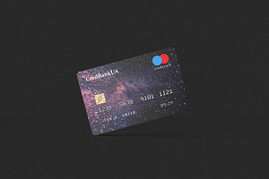 85x55 Landscape Credit Card Mockup