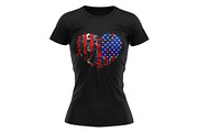 Usa Heart 2.Svg.Grunge.Clipart, an Illustration by EphrazyGraphics (Thumbnail 3 of 4)