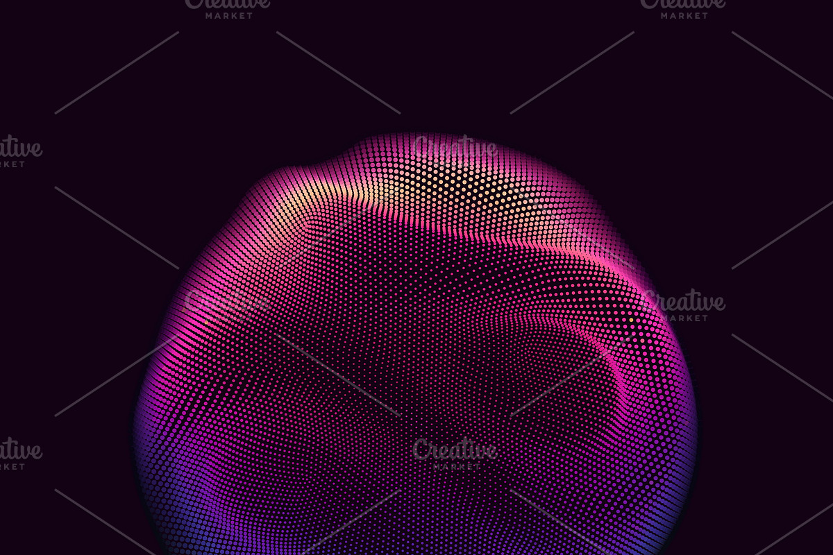 16 Abstract Glitched Spheres, an Object Graphic by GarryKillian (Photo 5 of 17)