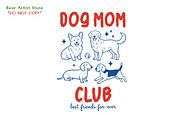 Whimsical Dog Mom Cat Mom Pet Lover, an Animal Illustration by GlitterCraft (Thumbnail 2 of 21)