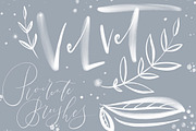 VELVET. LETTERING procreate BRUSHES., a Brush Add-On by Sentimental postman (Thumbnail 1 of 7)