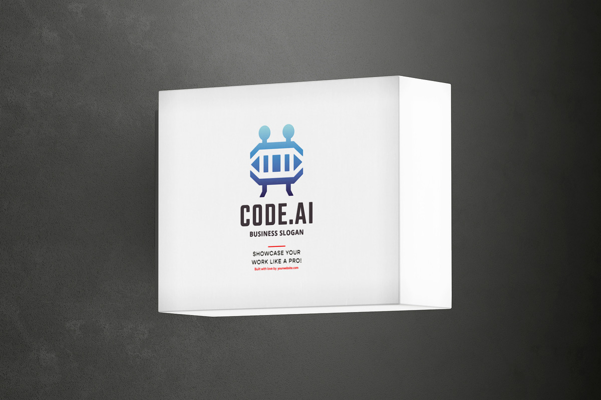 Code.ai Data Code Robot Logo, a Branding & Logo Template by Design_Planet (Photo 2 of 2)