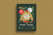 Green Ugly Sweater Party Flyer, a Flyer Template by VectorVactory (Thumbnail 1 of 3)