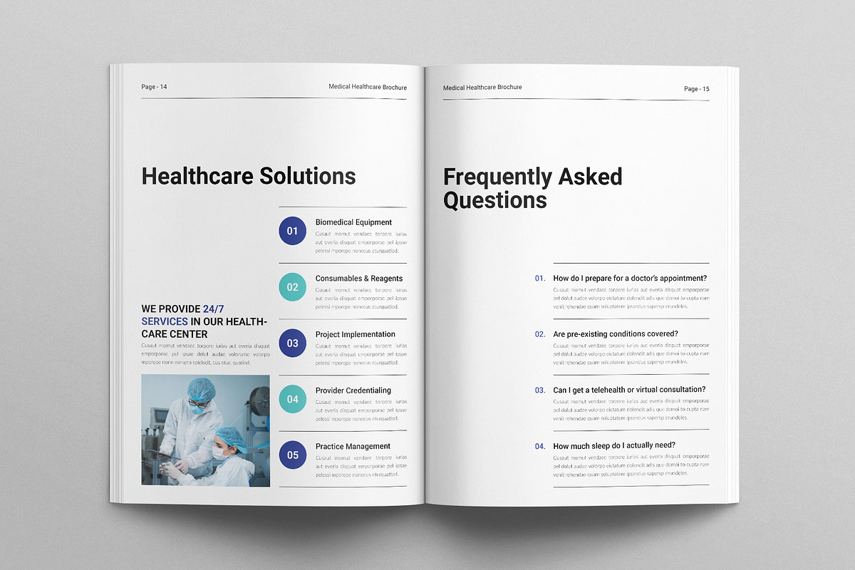 Medical Healthcare Brochure Template, a Brochure Template by E-Type (Photo 6 of 7)