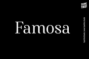 Famosa - Font Family, a Serif Font by TypeThis!Studio (Thumbnail 1 of 11)