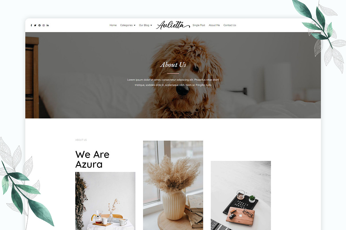 Aulietta - Blog WP Theme Elementor, a WordPress Template by azuratheme (Photo 6 of 6)