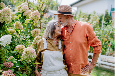 Senior couple in love posing, a Person Photo by HalfPoint
