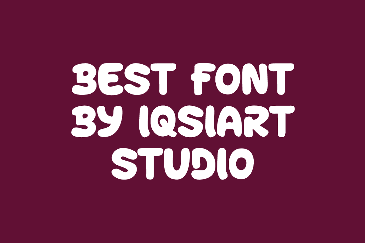 Rekoy Ghoba - Round Font, a Sans Serif Font by Iqsiart Studio (Photo 6 of 7)