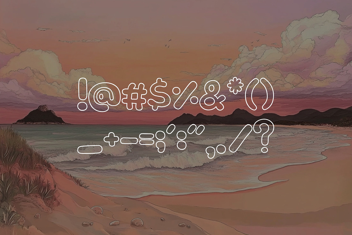 Outline Echoes - Outline Typeface, a Handwritten Font by HipFonts (Photo 6 of 8)