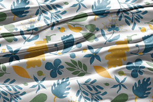 Wind. Botanical Seamless Pattern