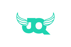 JQ or QJ logo and icon design