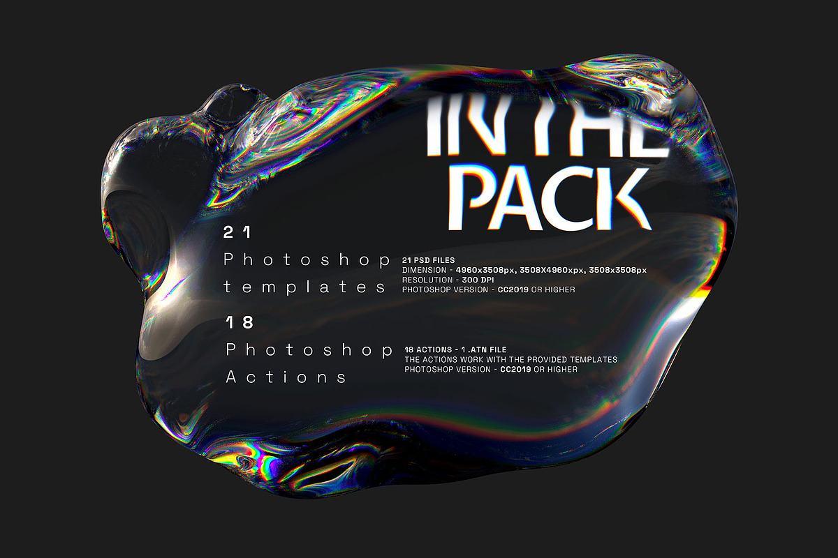 BENZINE - Liquid Photoshop Templates, a Design Template by Inartflow (Photo 2 of 21)