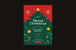 Christmas Party Flyer, a Flyer Template by VectorVactory