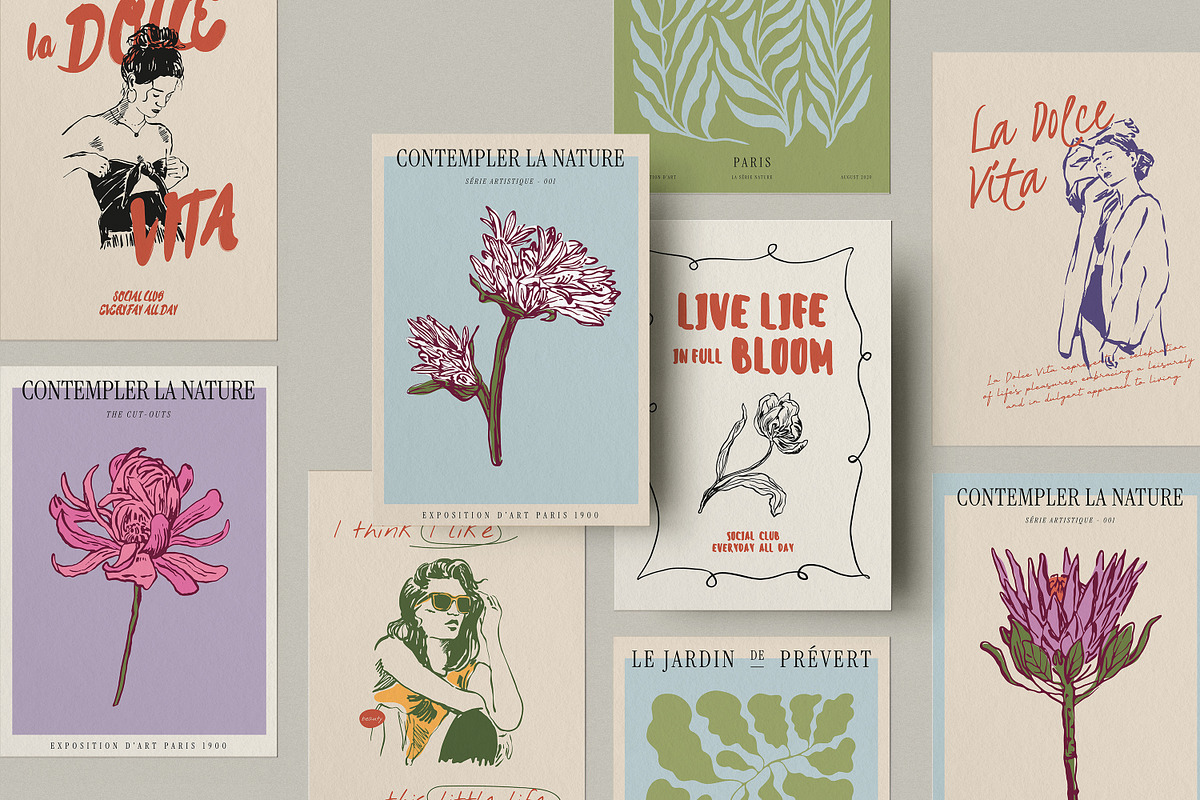 Modern Art Print Posters, an Object Graphic by DesignThatMatters (Photo 1 of 14)