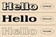 Galeno Rounded 3D, a Serif Font by Craft Supply Co. (Thumbnail 2 of 7)