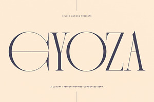 Gyoza Luxury Fashion Condensed Serif