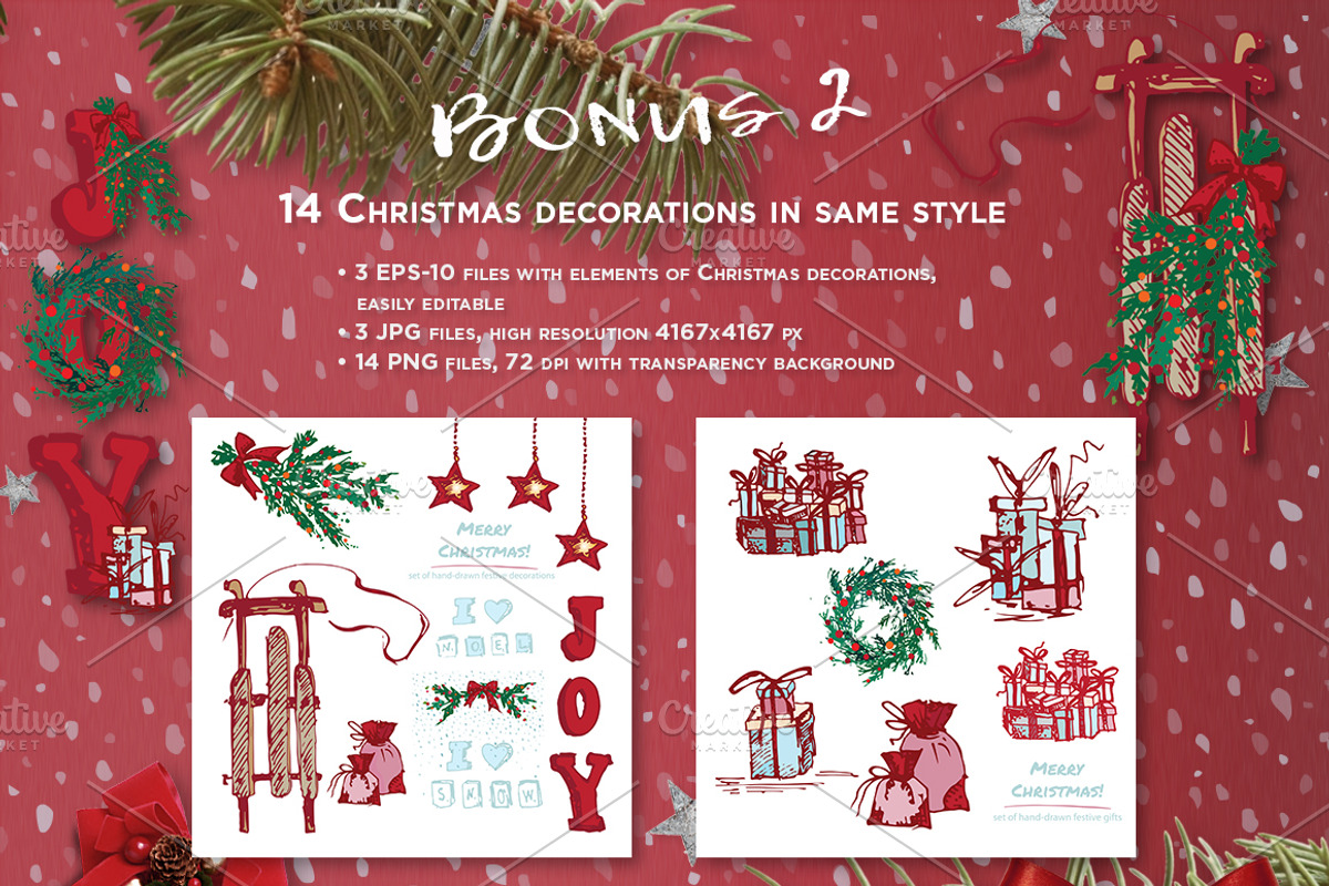 XMAS and New Year cards, a Card Template by Zimages (Photo 6 of 6)