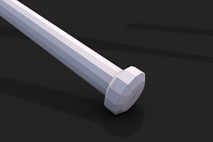 Low Poly Baseball Bats