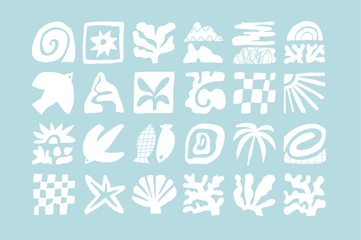 OCEAN VIBES | 180 HAND DRAWN CLIPART, an Object Illustration by Favete Art (Photo 6 of 18)