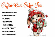 Fun Christmas Animals Kids Clipart, a Seasonal Illustration by CreationArt (Thumbnail 5 of 7)