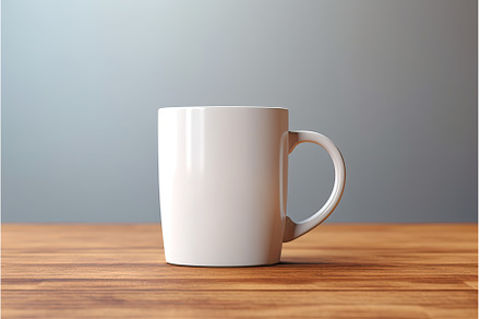 White blank mug mockup photo, a Business Photo by Aimagenarium@gmail.com