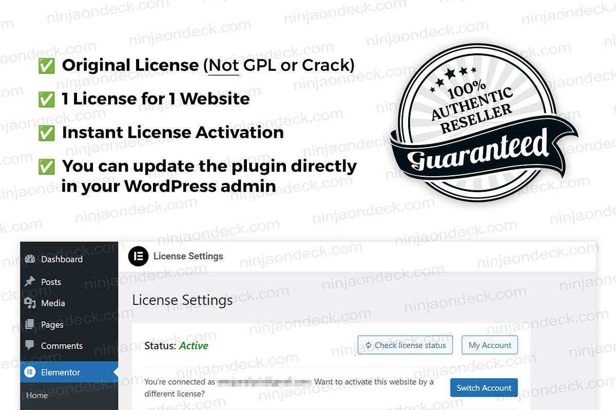 Elementor Pro Official License preview 3