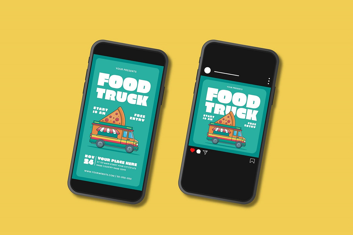 Food Truck Flyer Set, a Flyer Template by Patria Ari (P4tcreativa) (Photo 3 of 4)