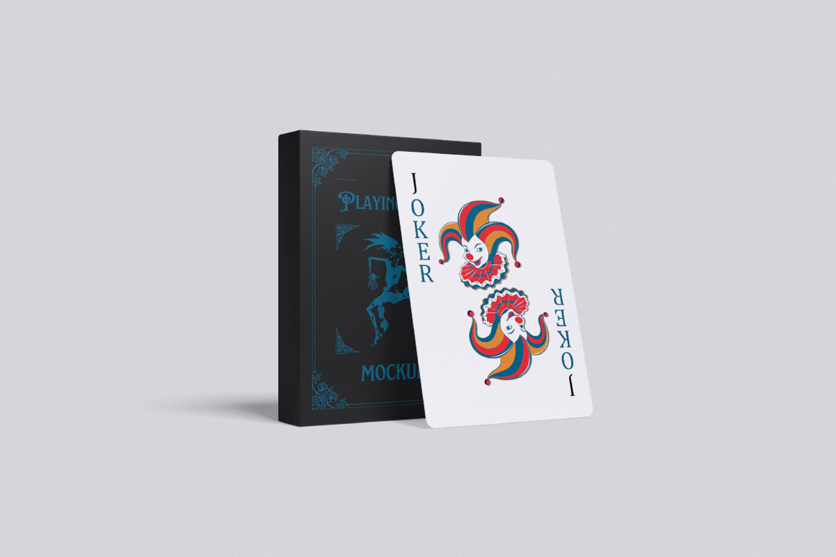 Playing Card Mockup, a Merchandise Mockup by Pikachudesign (Photo 2 of 5)