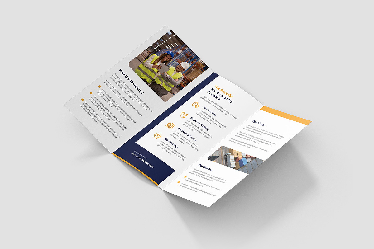 Transportation Brochure Tri-Fold, a Brochure Template by artbart (Photo 4 of 9)
