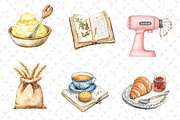 Vintage Baking Sublimation Clipart, an Illustration by Dream Creation (Thumbnail 4 of 6)