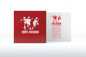Vinyl Record Sleeve Mock-Up, a Product Mockup by Xtrahive