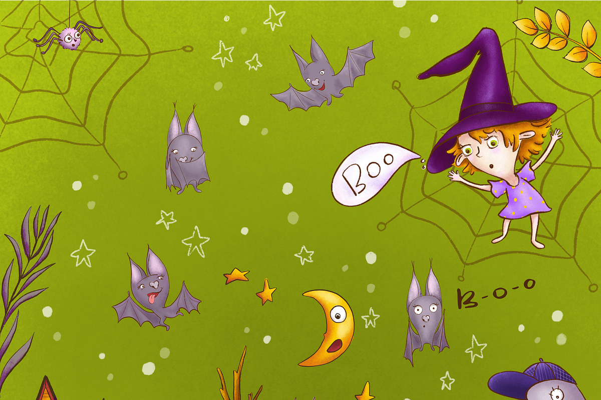 Halloween collection., a Decorative Illustration by Funny-sunny (Photo 2 of 9)