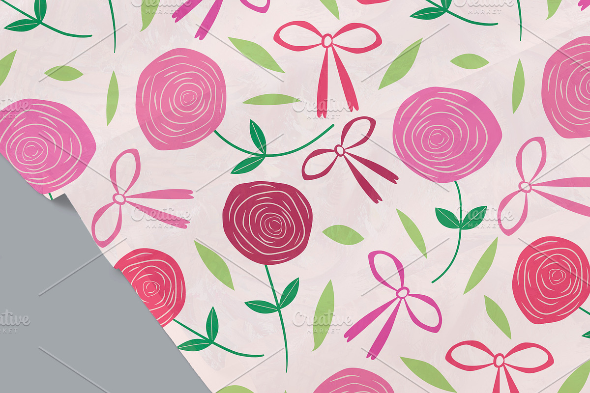 Preppy Coquette Patterns Collection, a Pattern Graphic by Yasmine Patterns (Photo 2 of 6)