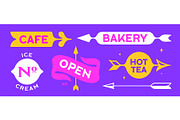 Arrow, signboard, direction. Bright, a Decorative Illustration by Foxys Graphic (Thumbnail 1 of 3)