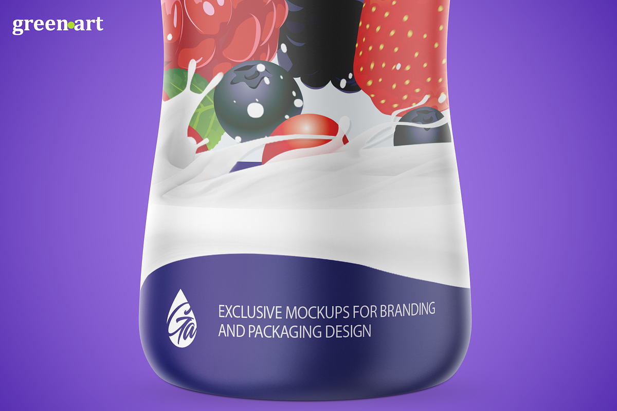 Matte Plastic Bottle Mockup, a Packaging Mockup by Green Art (Photo 3 of 3)