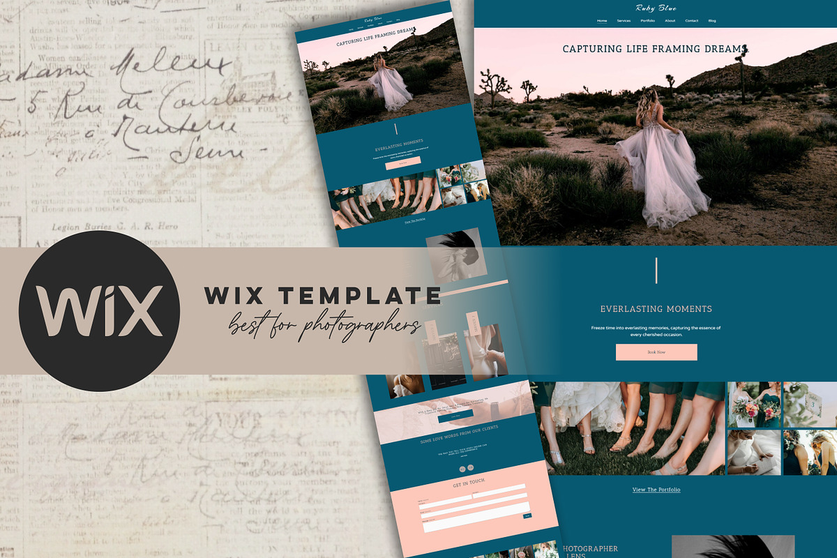 Wix Photography Website Template, a Wix Template by Design House (Photo 1 of 10)