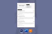 Clean Resume Template, a Resume Template by AdminUIUX (Thumbnail 4 of 4)