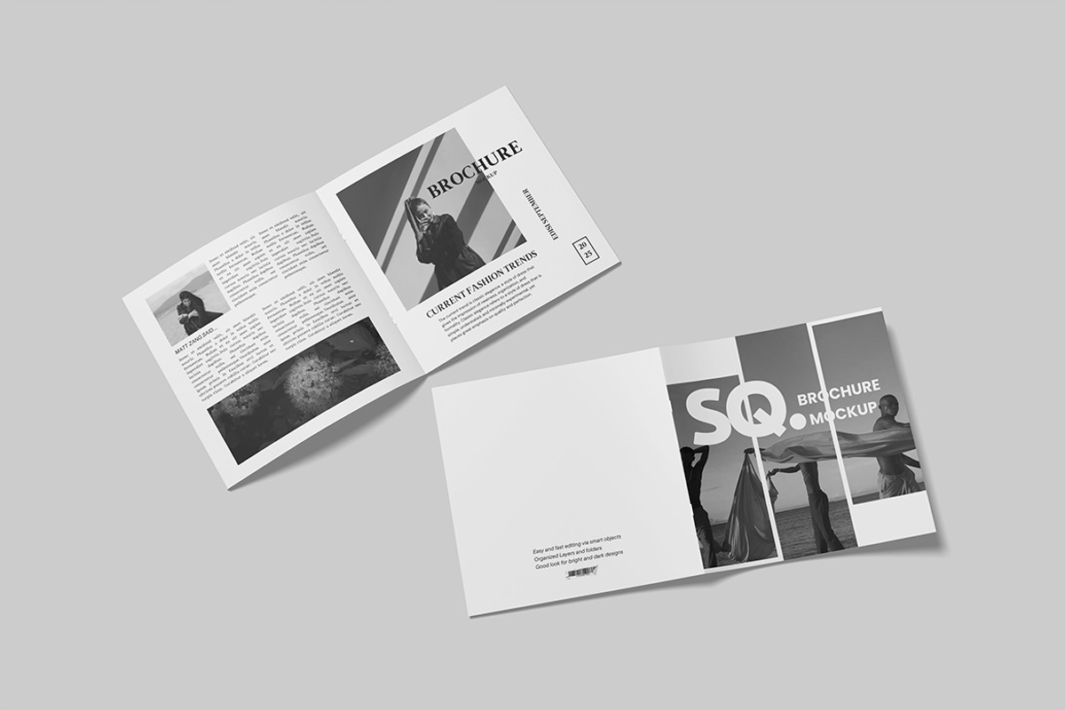 Square Brochure Mockup, a Mockup by DxSLEX (Photo 4 of 5)
