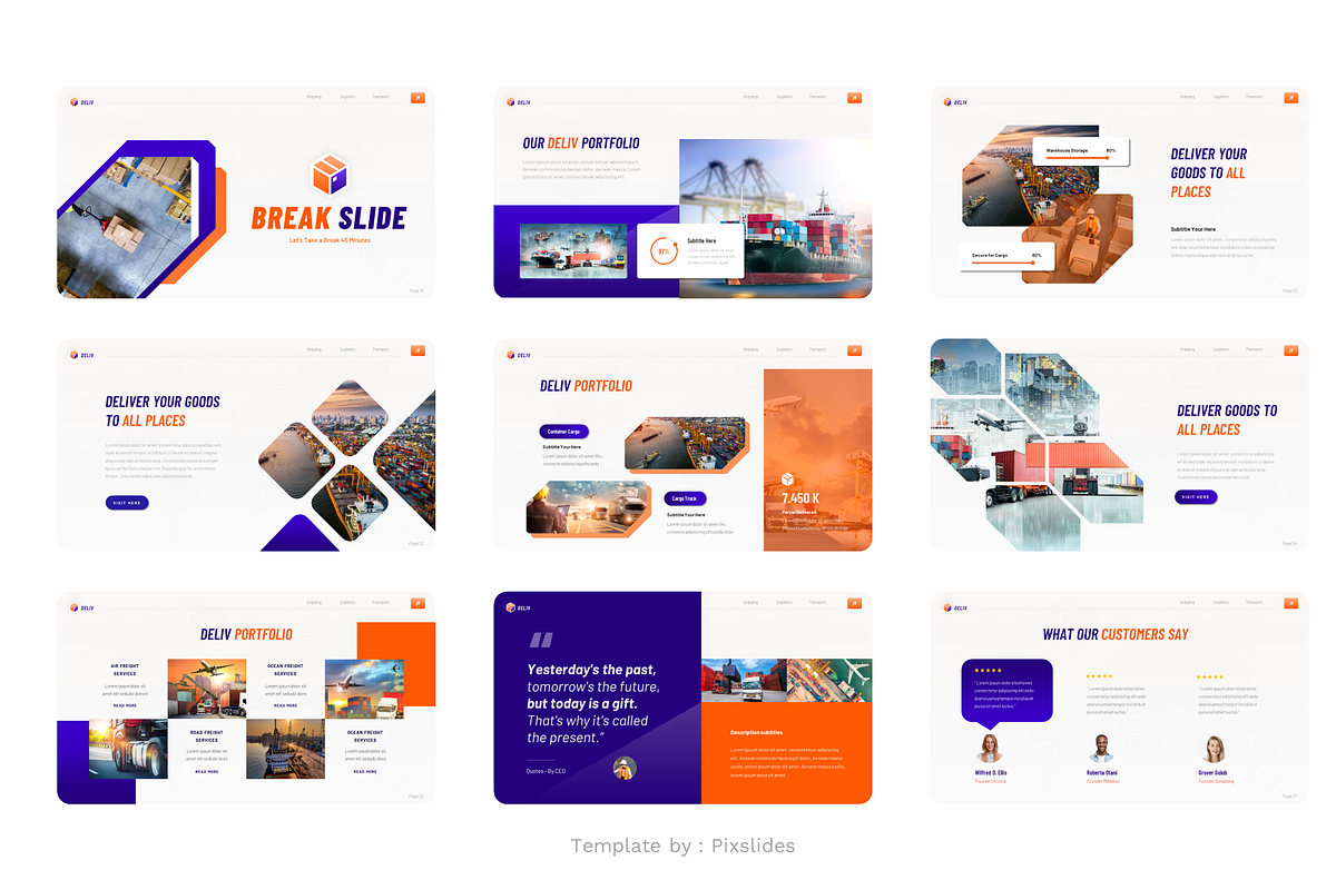 Logistics & Transport Keynote, a Presentation Template by Pixslides (Photo 5 of 7)
